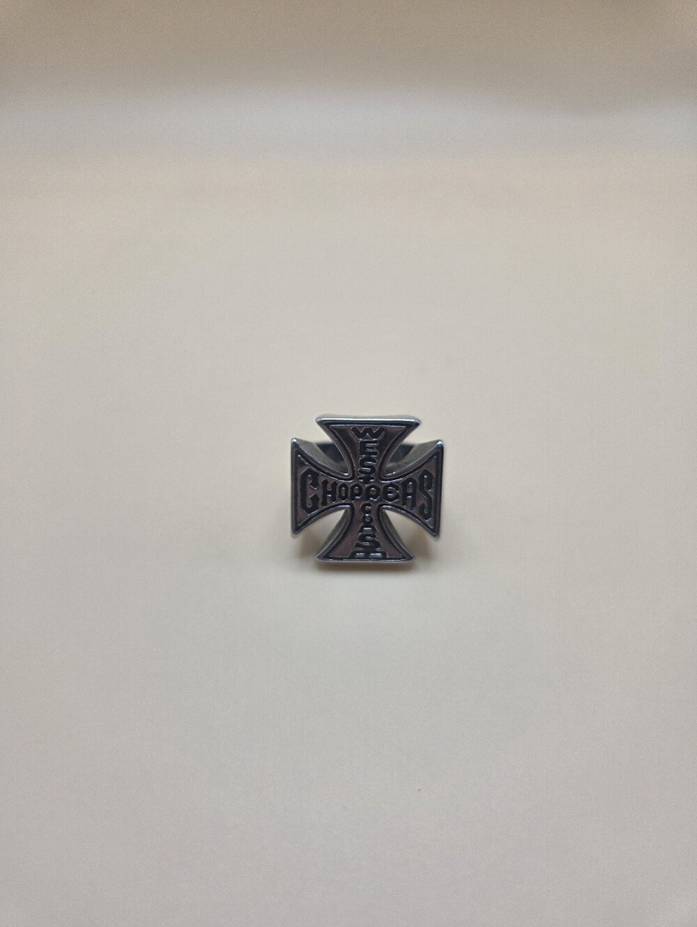 West Coast Choppers Iron Cross Statement Ring No Stamps US Size 8